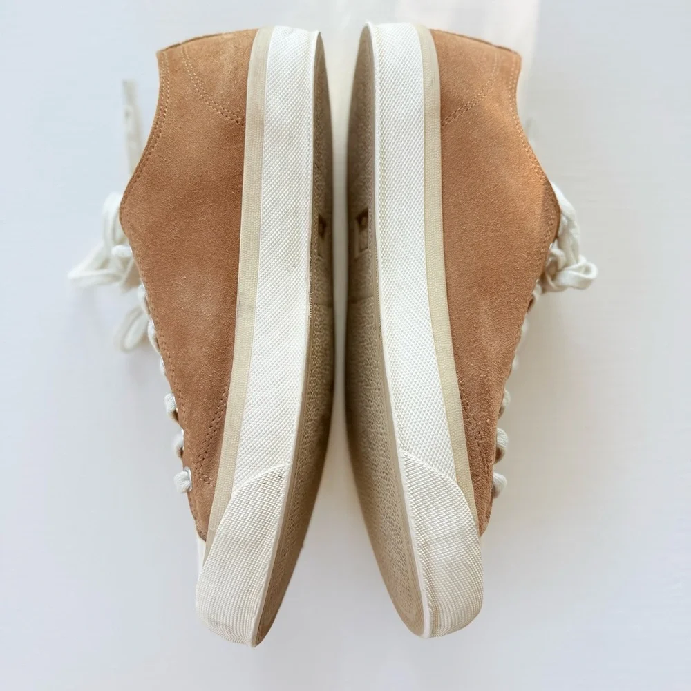 Zara Split Leather Sneakers Camel Mens 10 Size 43